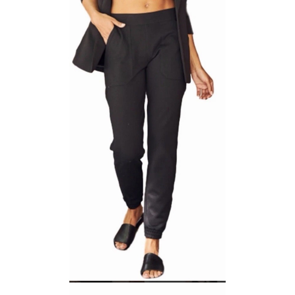 SPANX The Perfect Pant Ankle Joggers Classic Black Sz Small